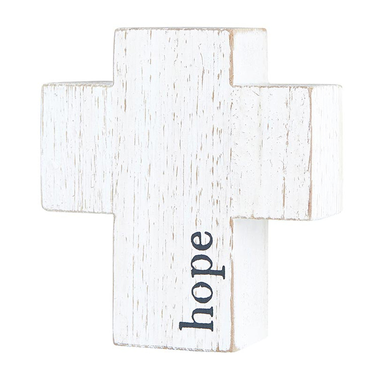 Cross: Hope, White (Paulownia Wood)