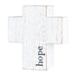 Cross: Hope, White (Paulownia Wood)