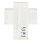Cross: Faith, White (Paulownia Wood)