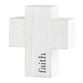 Cross: Faith, White (Paulownia Wood)