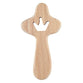Cross with Cutout Heart, Handheld (Wood)