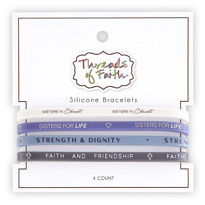 Bracelet (4 pack): Sisters In Christ (Silicone)