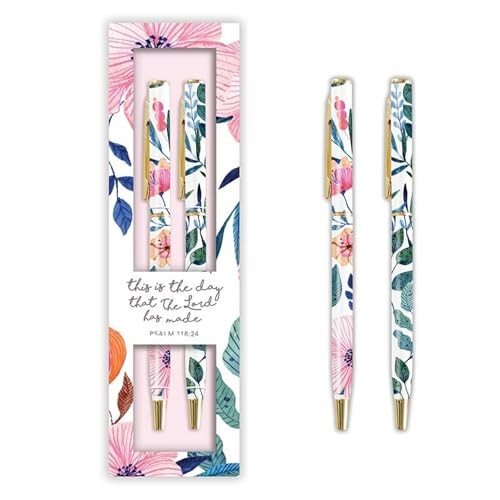 Pen Set: Rejoice & Be Glad (Set Of 2, Metal)  Psalm 118:24