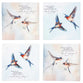 Ceramic Coaster and Holder (Set of 4): Square
