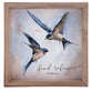 Framed Wall Art: His Wings (Pine & Linen)