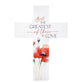 Cross: But the Greatest of These is Love (Poppies, MDF)