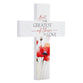 Cross: But the Greatest of These is Love (Poppies, MDF)
