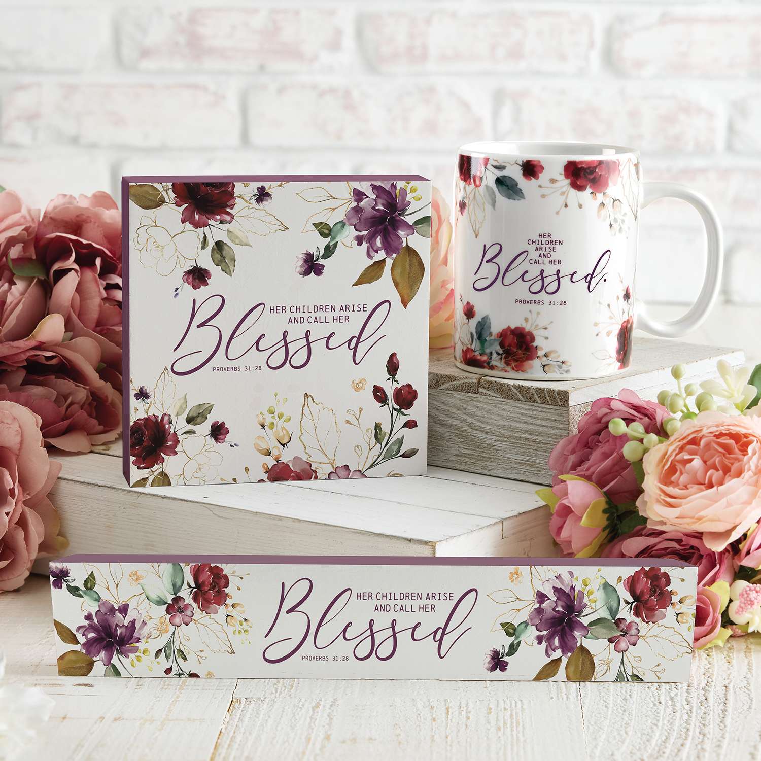 Tabletop Décor: Blessed (MDF Block)