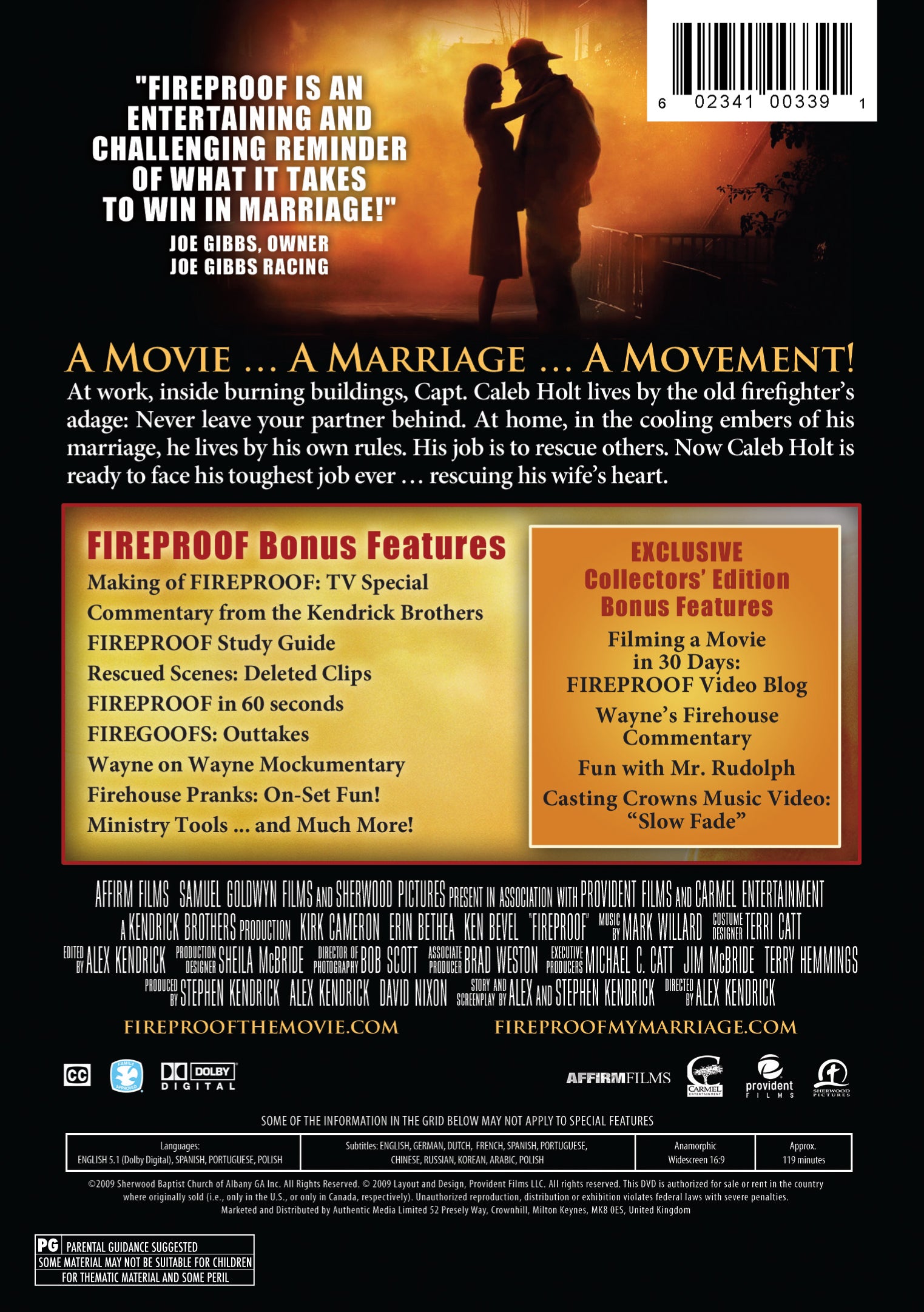 Fireproof, DVD