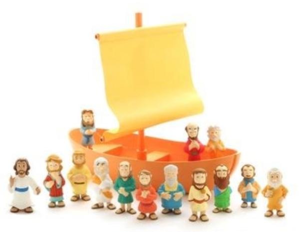Galilean Boat With Apostles Play Set (Tales Of Glory Toys Series)
