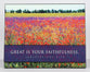 Wall Art: Great is Your Faithfulness (Lamentations 3:23)