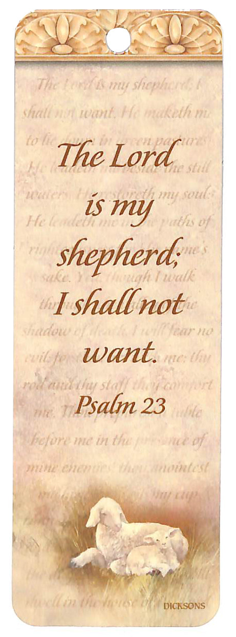 Bookmark: The Lord is My Shepherd, Psalm 23