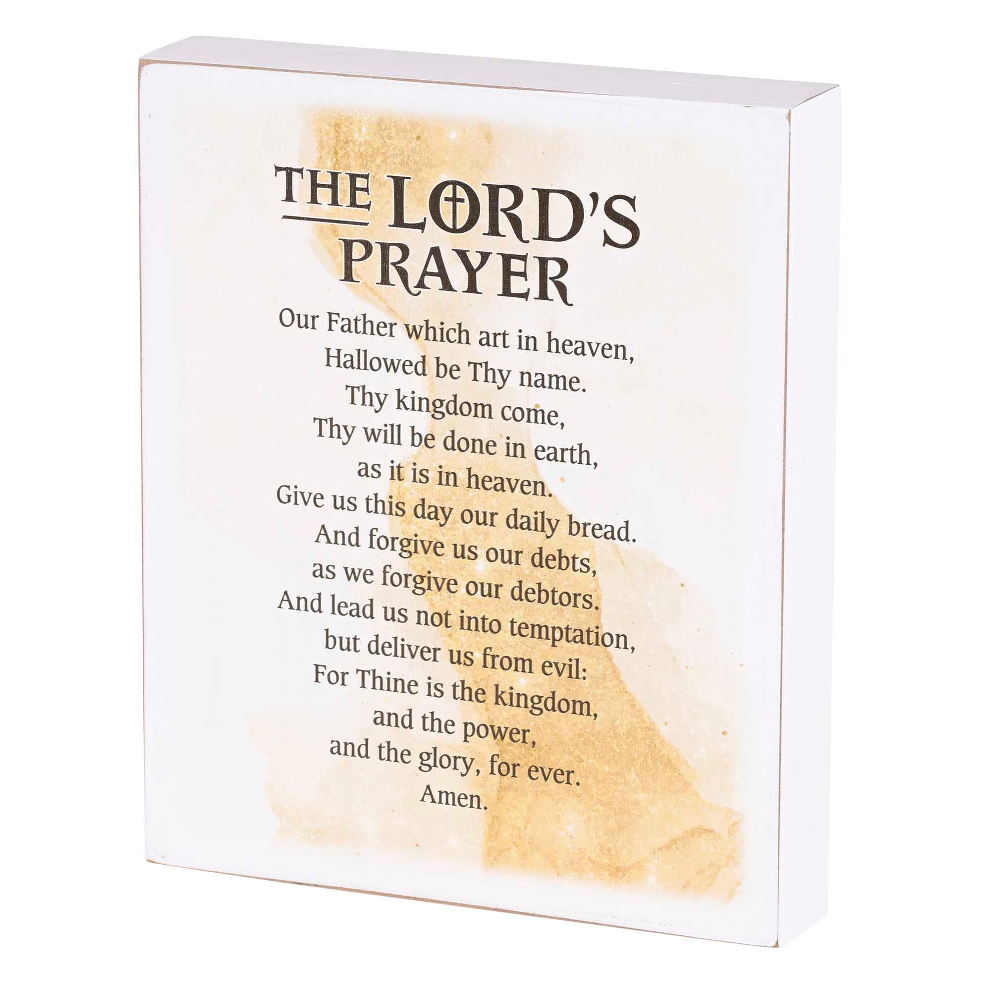 Tabletop Plaque: The Lords Prayer