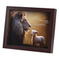 Framed Art: Peace Harmony Lion Lamb (MDF)