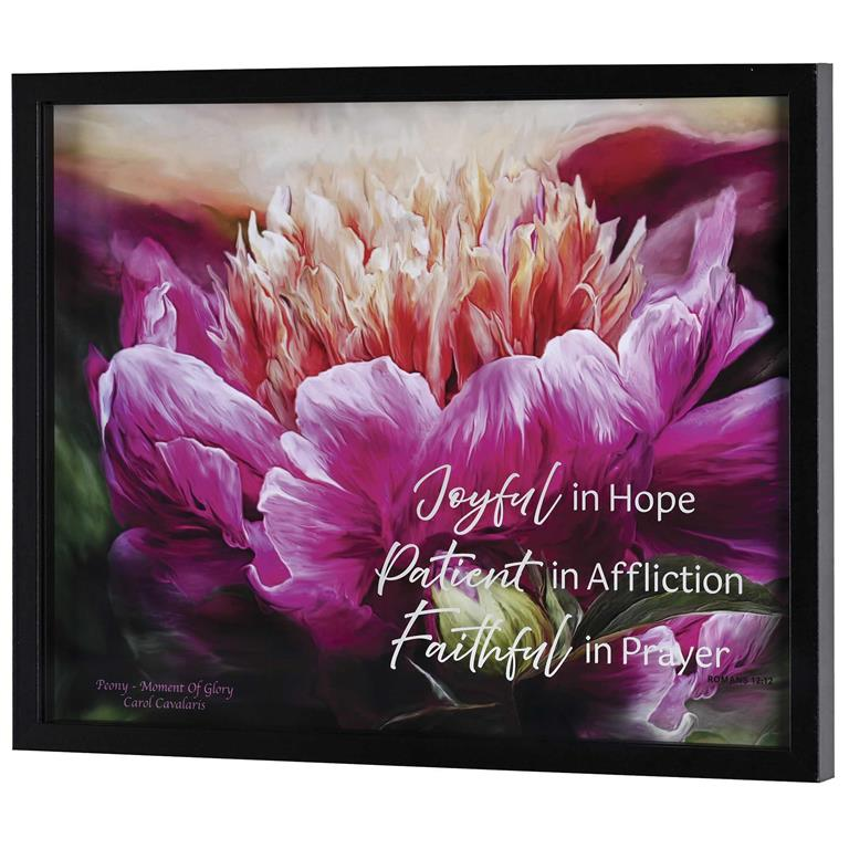 Framed Wall Art: Joyful Patient (MDF)