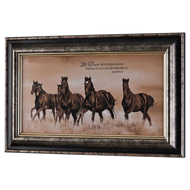 Framed Wall Art: Run With Endurance Horse