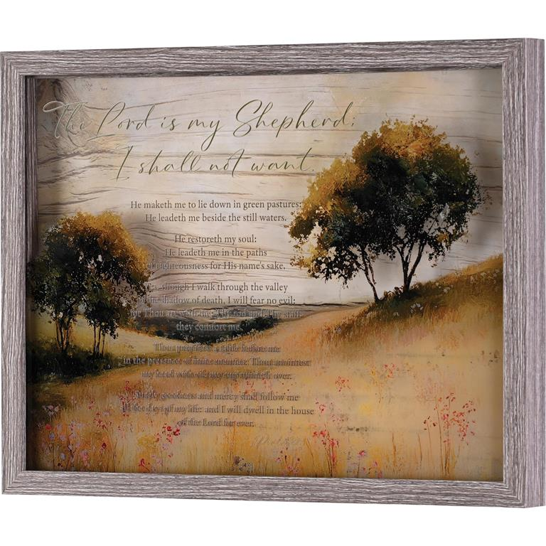 Framed Wall Art: The Lord Is My Shepherd