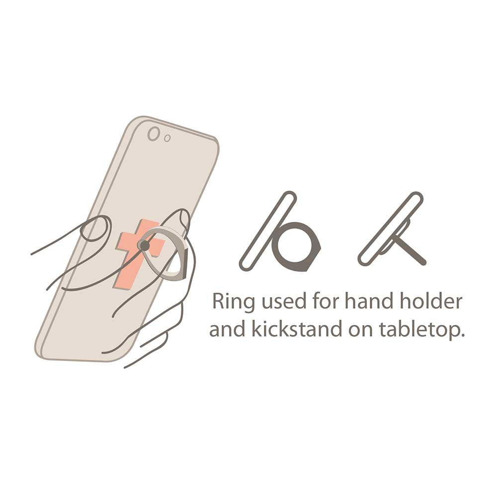 Mobile Phone Cross Ring Holder/Stand: Shine Bright (Matthew 5:16)