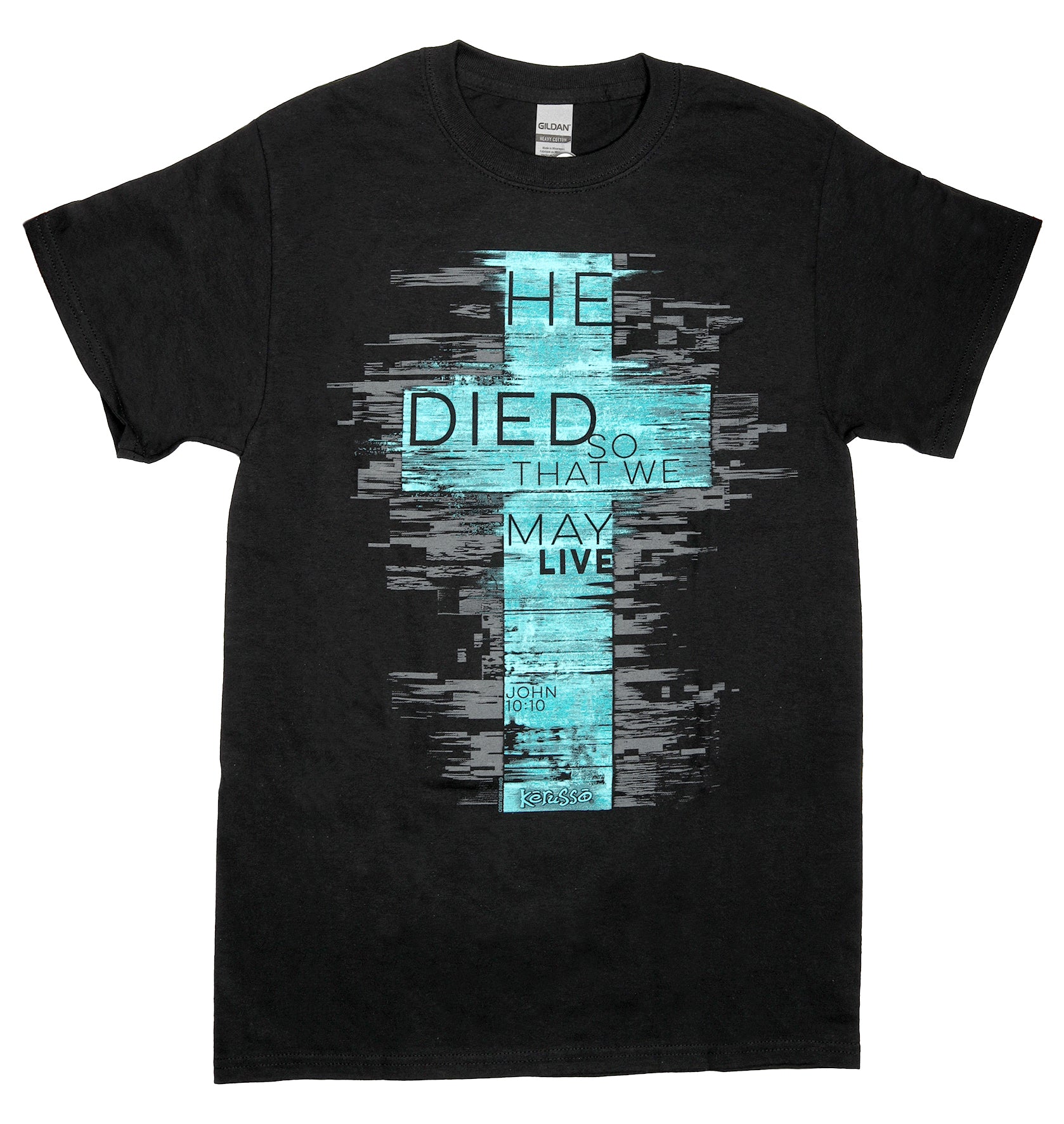 T-Shirt:  He Died, Medium, Black