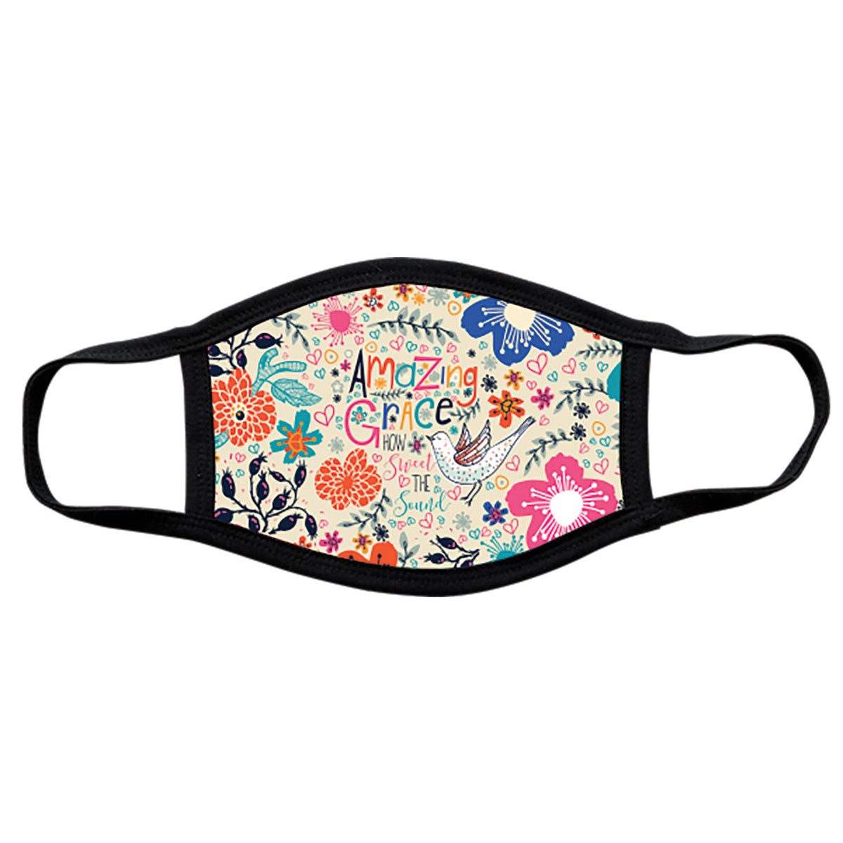 Face Mask: Amazing Grace, Lining 100% Ringspun Cotton, Outer 100% Polyester