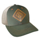 Cap: John 3:16 Leather, One Size Fits Most, Military Green/Tan