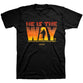 T-Shirt:  He Is The Way, Medium, Black