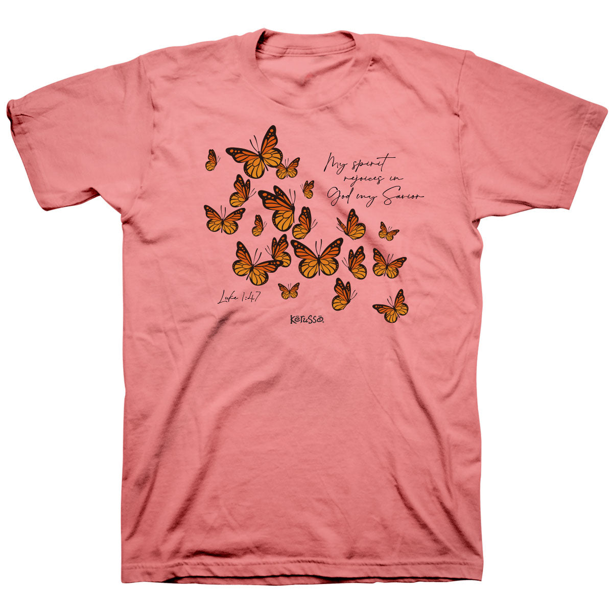Womens T-Shirt:  My Spirit Rejoices, 2X-Large, Sorbet