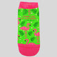 Bless My Sole Ankle Socks: Flamingos, Green, 1 Cor. 16:13