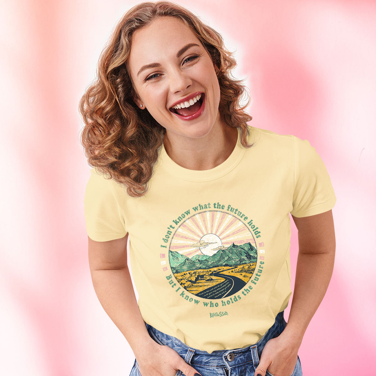 T-Shirt:  Future Sunrise, Large, Yellow Haze