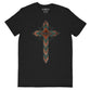 Grace & Truth Womens T-Shirt:  Southwestern Cross, Large, Black