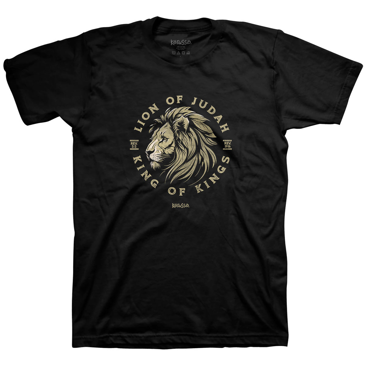 T-Shirt:  Lion Of Judah, 4X-Large, Black