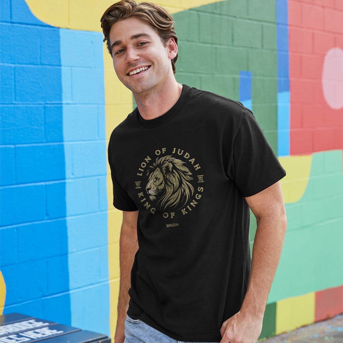 T-Shirt:  Lion Of Judah, 4X-Large, Black