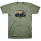 T-Shirt:  God's Path, Large, Heather Military Green