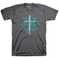 Womens T-Shirt:  Praise Is Louder, 3X-Large, Charcoal