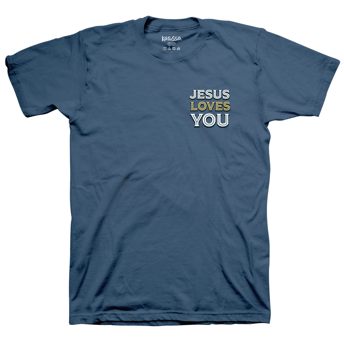 T-Shirt:  The Person Behind Me, Large, Indigo Blue