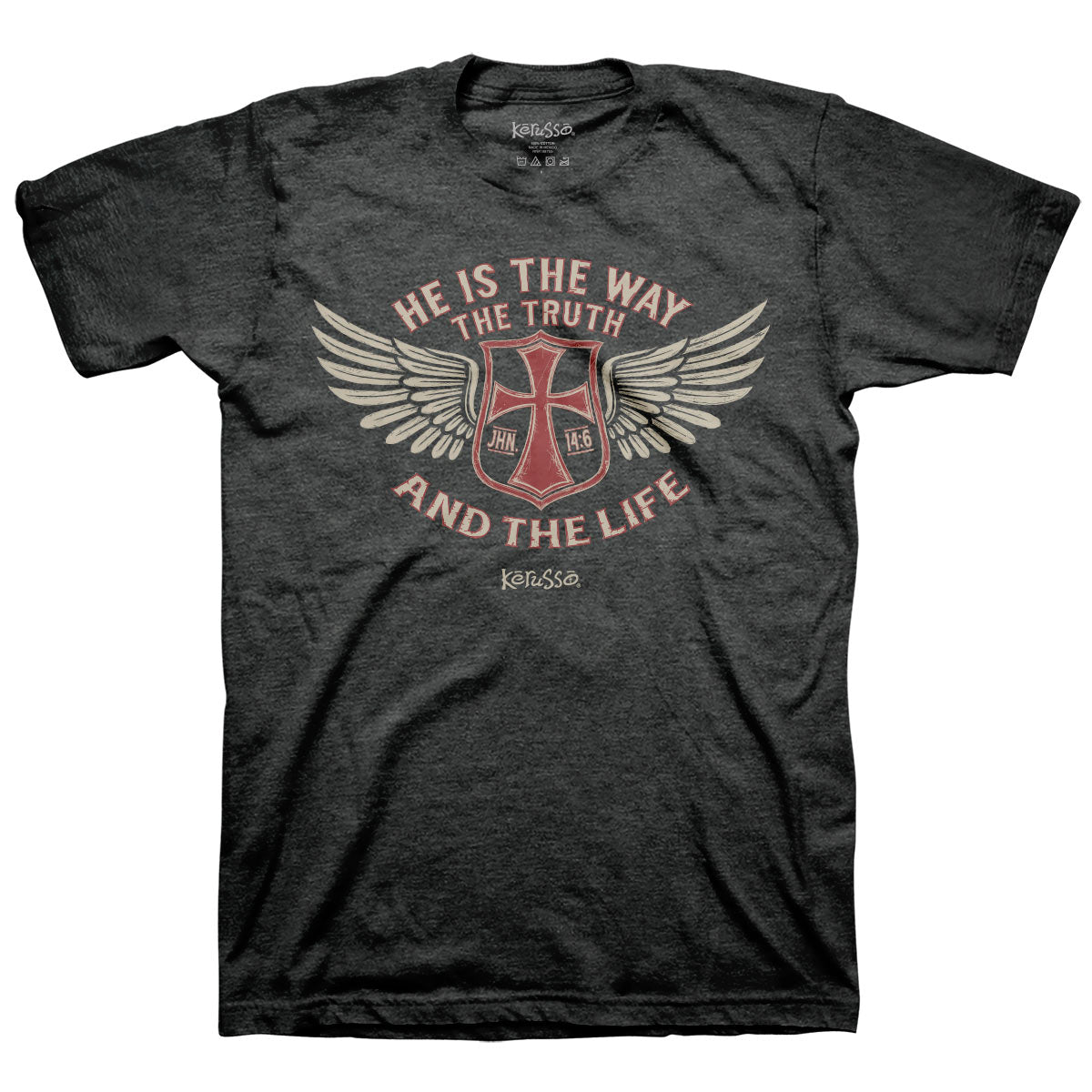 T-Shirt:  The Way Wings, 3X-Large, Dark Heather