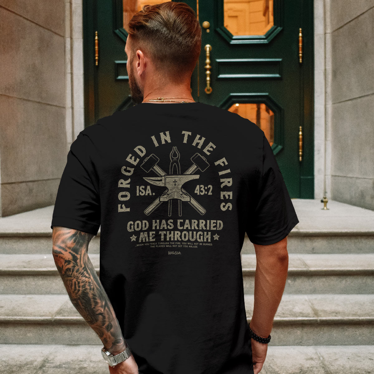 T-Shirt:  Forged In Fires, 2X-Large, Black