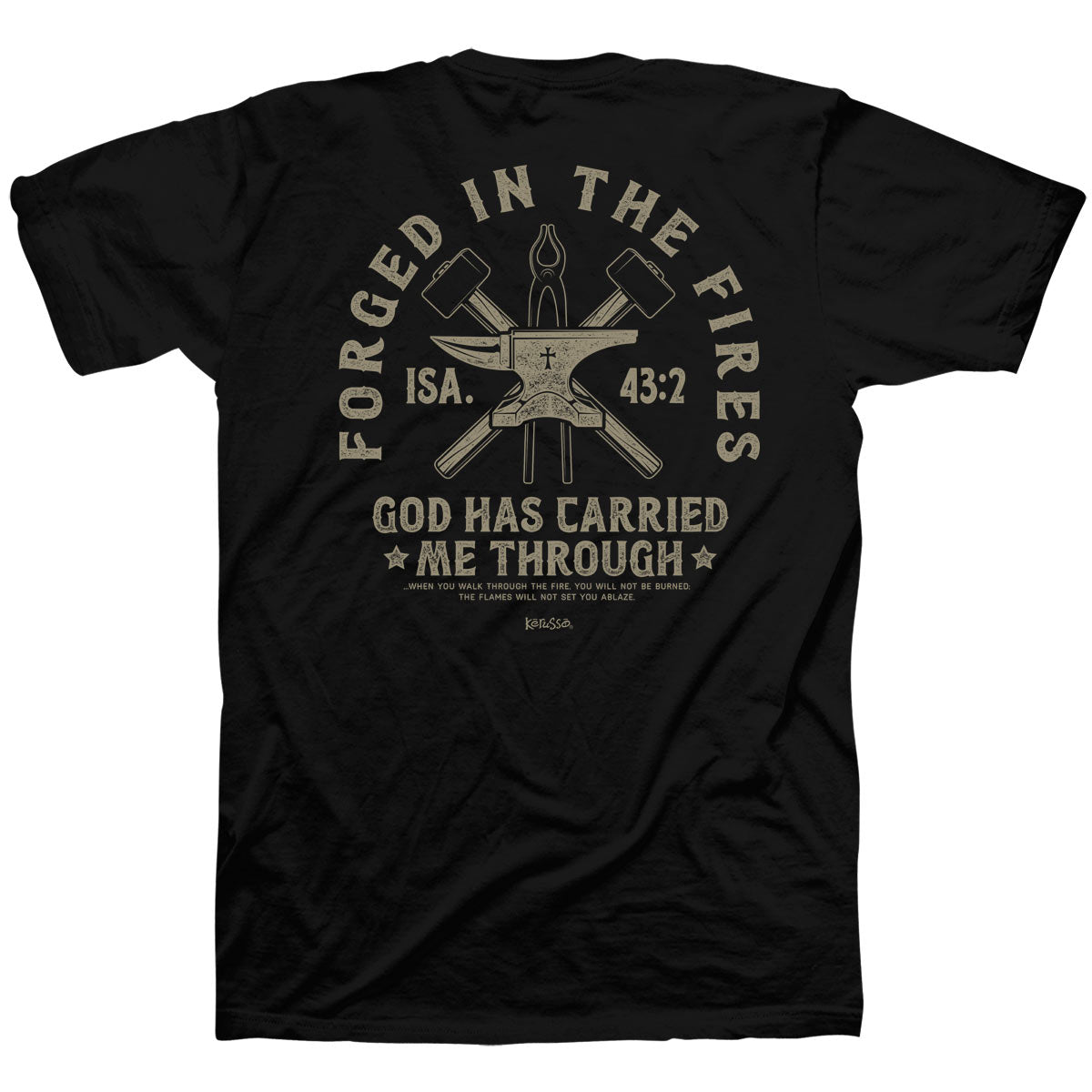 T-Shirt:  Forged In Fires, 4X-Large, Black