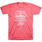 Womens T-Shirt:  So So Good, Small, Coral Silk