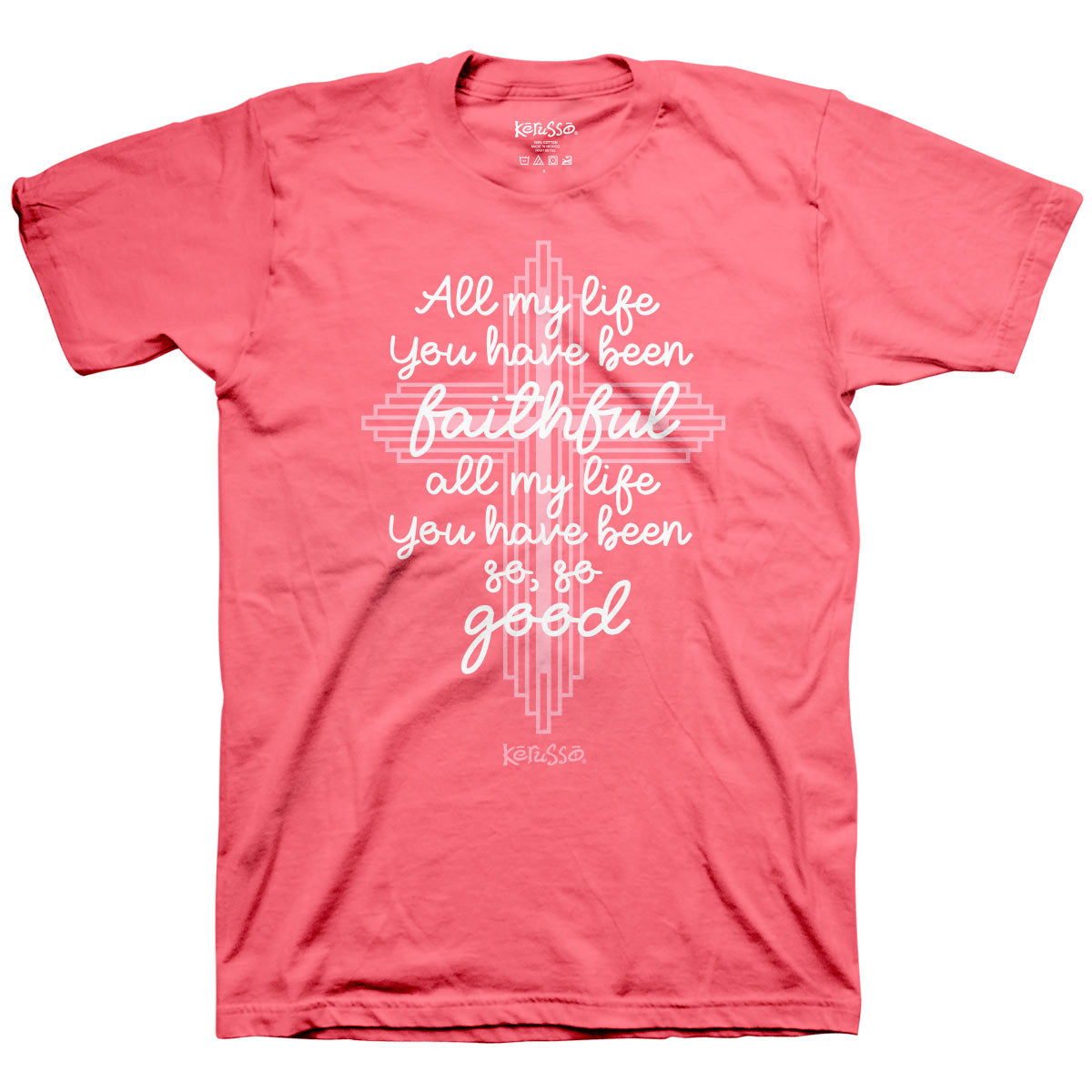 Womens T-Shirt:  So So Good, Medium, Coral Silk