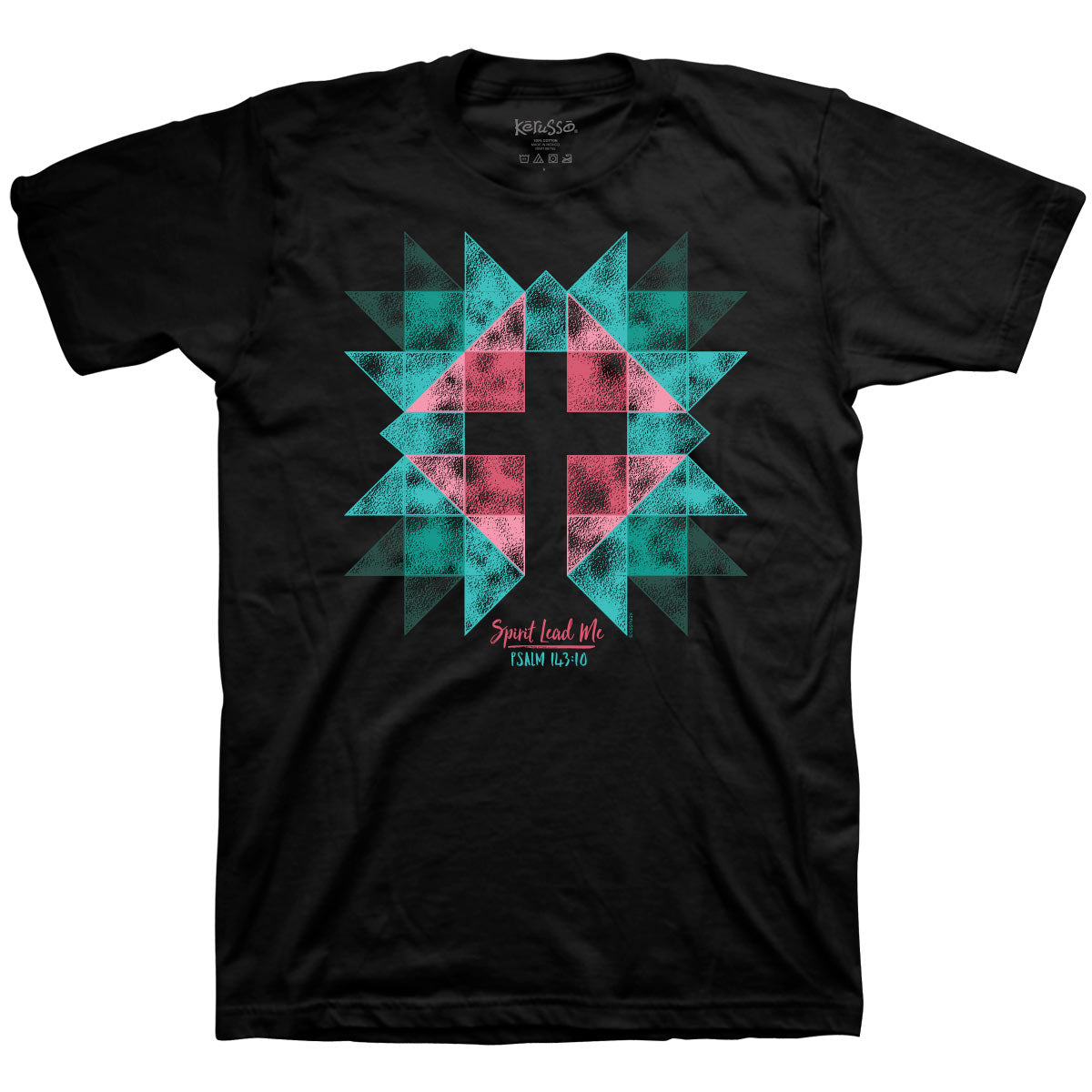 Womens T-Shirt:  Spirit Lead Cross, 2X-Large, Black