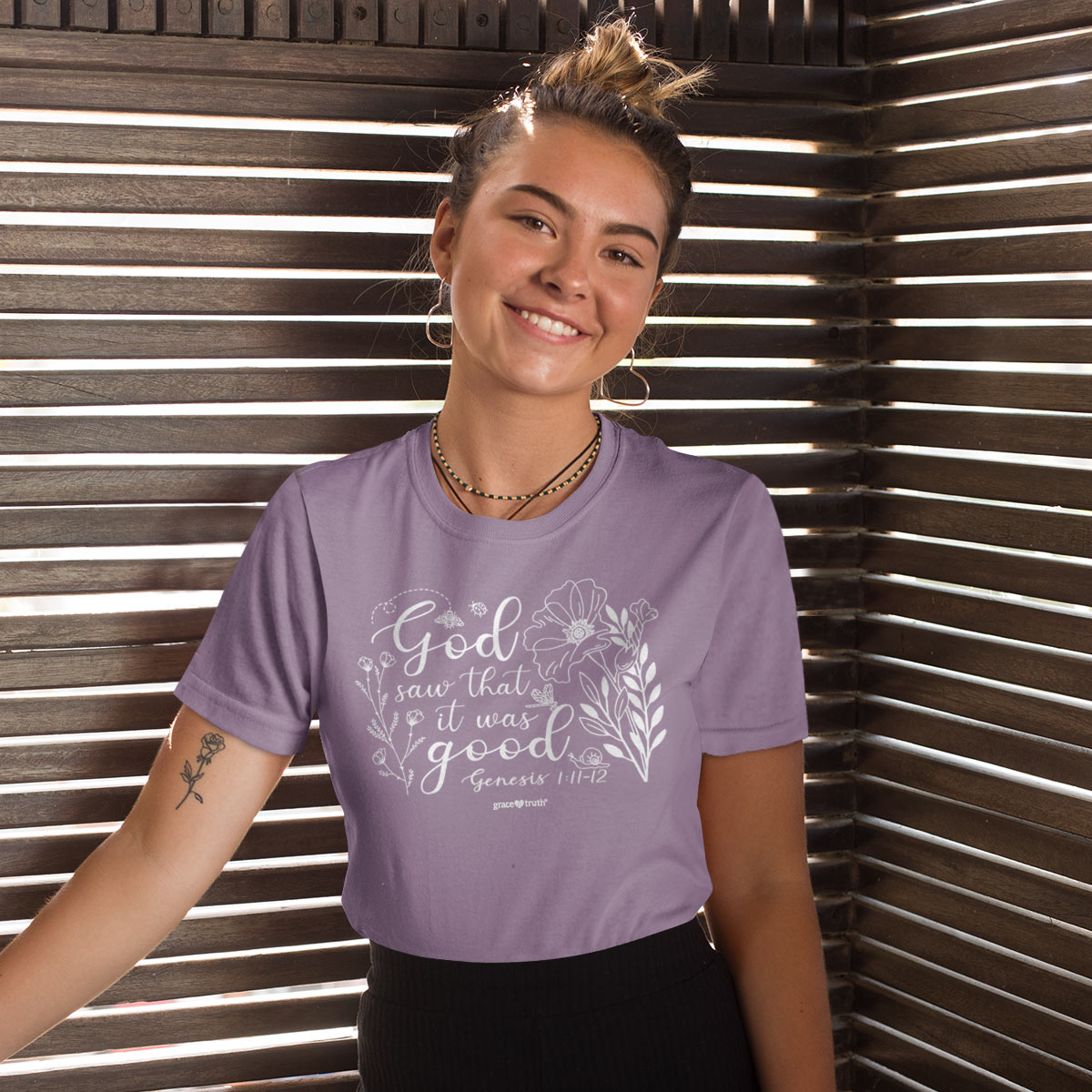 Grace & Truth Womens T-Shirt:  It Was Good, Medium, Paragon