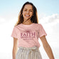 Grace & Truth Womens T-Shirt:  Faith Prayer, X-Large, Blush Pink