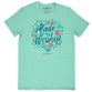Grace & Truth Womens T-Shirt:  Made To Worship, Small, Mint Green