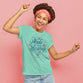 Grace & Truth Womens T-Shirt:  Made To Worship, Large, Mint Green