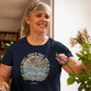 Grace & Truth Womens T-Shirt:  Live By Grace, 2X-Large, Navy