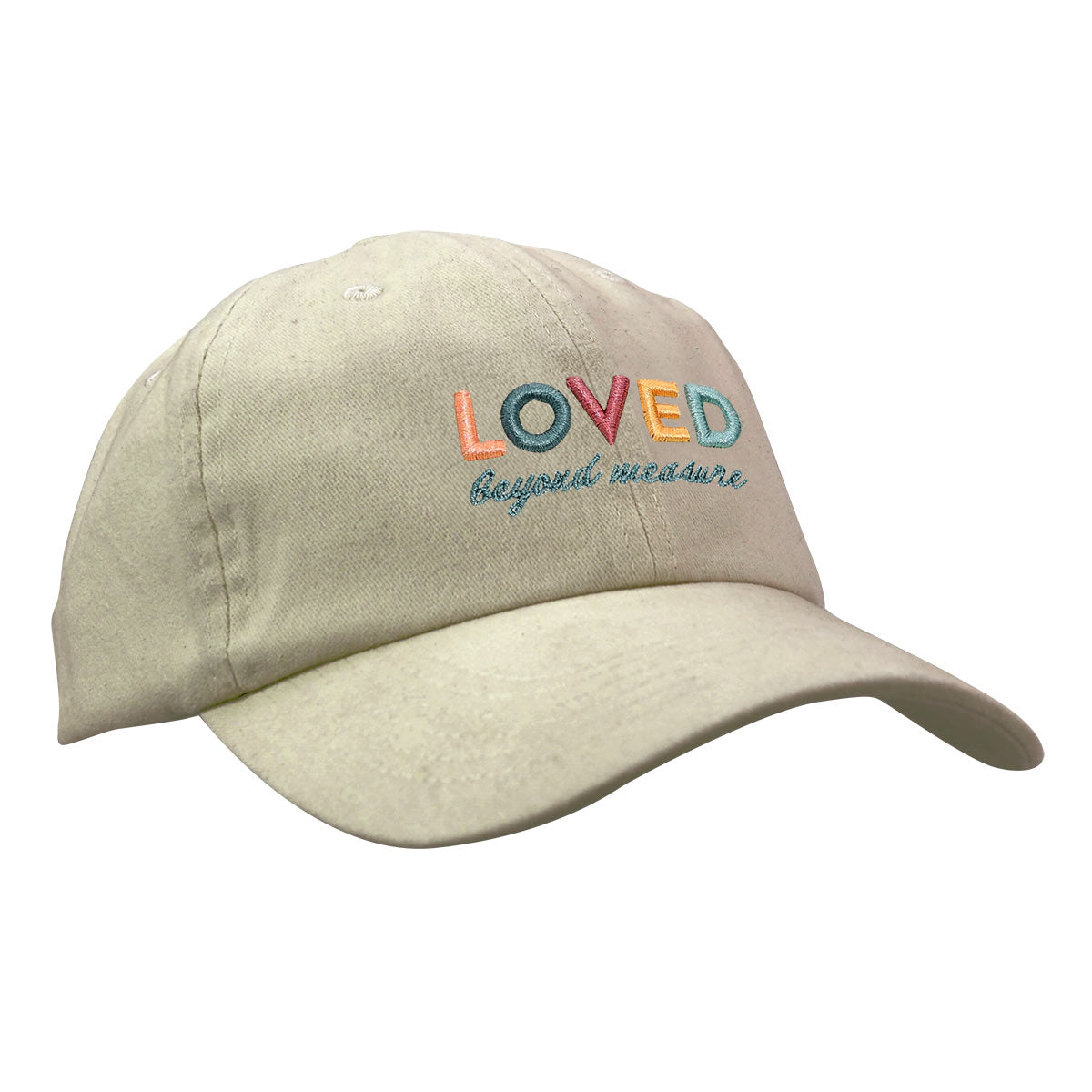 Womens Cap: Loved Beyond Measure, Cream