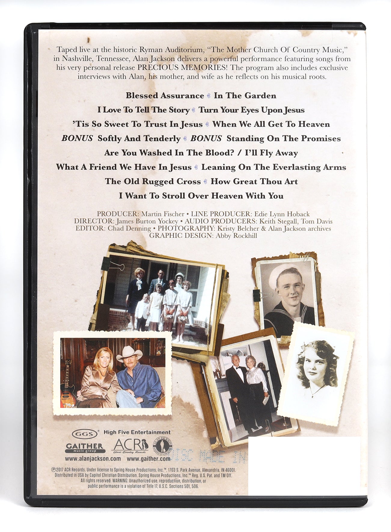 Alan Jackson Precious Memories - Live At the Ryman (Gaither Gospel Series)
