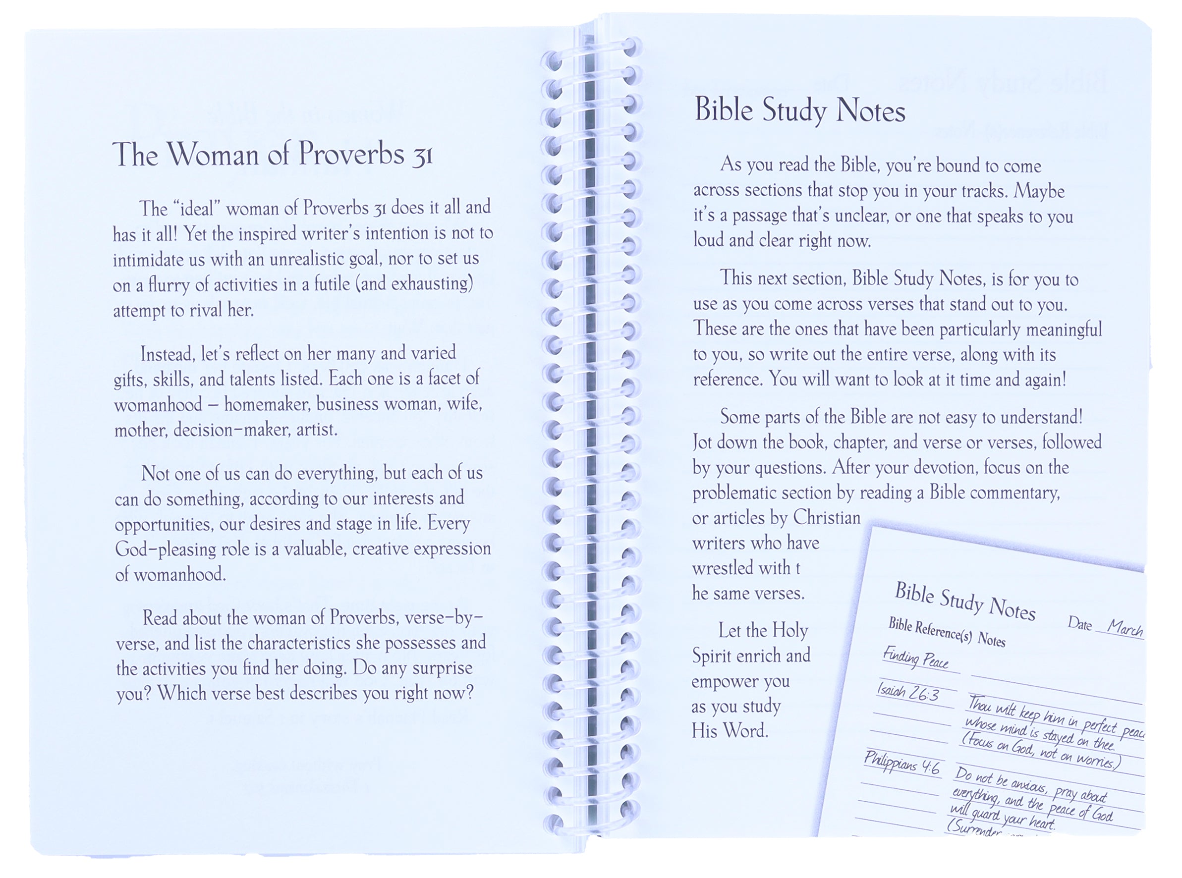Notebook: A Woman's Bible Study & Prayer Notebook