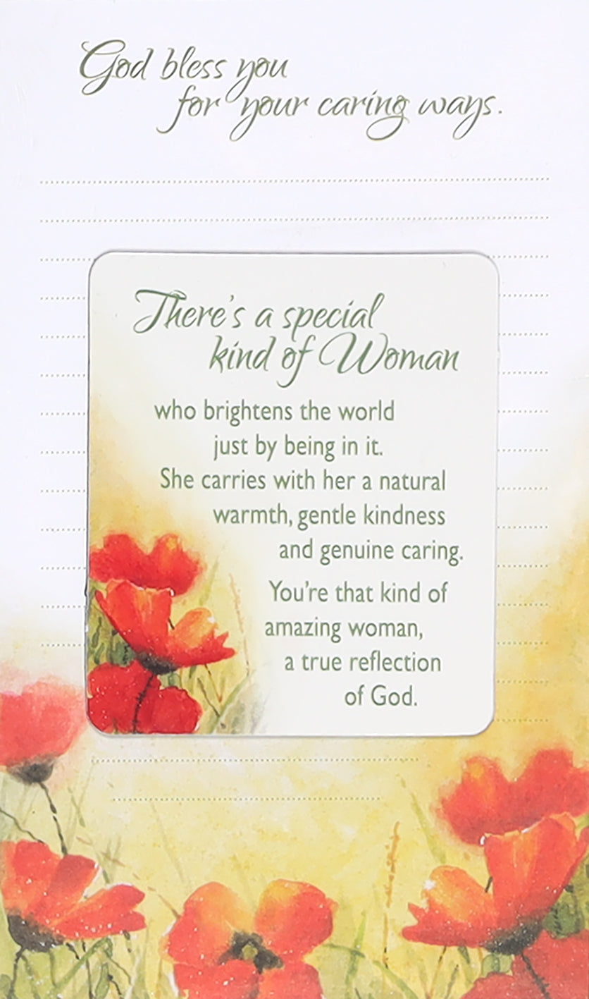 Notepad With Magnet: Special Woman, Poppies